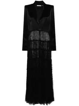 alice + olivia блейзер Everly Drama с кружевными вставками, черный