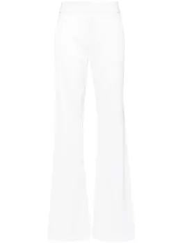 Alice + olivia брюки Andrew Mid Rise Bootcut, белый