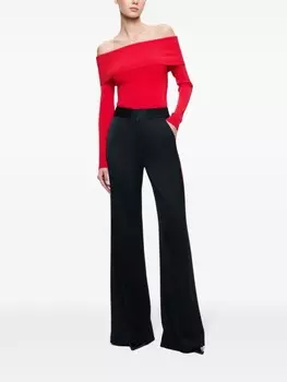 Alice + olivia брюки с высокой посадкой Dylan, черный