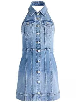 Alice + olivia джинсовое платье Kendall, синий