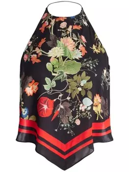 Alice + olivia французский топ, черный