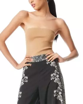 Alice + olivia Элисон Трубка Топ Свитер, коричневый