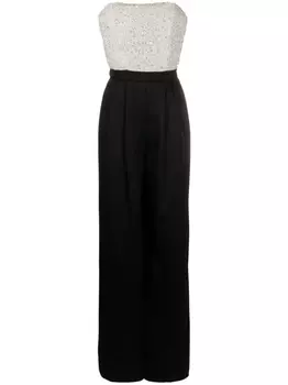 alice + olivia комбинезон Berna с открытыми плечами, черный