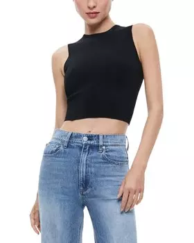 Alice + olivia Loe свитер без рукавов со шнуровкой сзади, черный