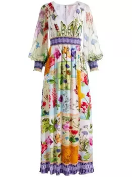 Alice + olivia платье Bellami с V-образным вырезом, белый