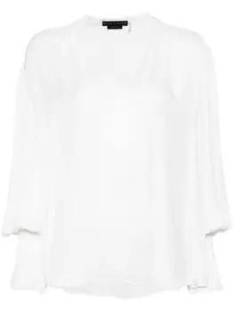 Alice + olivia платье Onica с длинными рукавами, белый