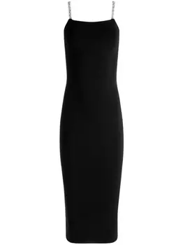 alice + olivia платье Valda с кристаллами, черный