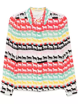 Alice + olivia рубашка Willa, красный