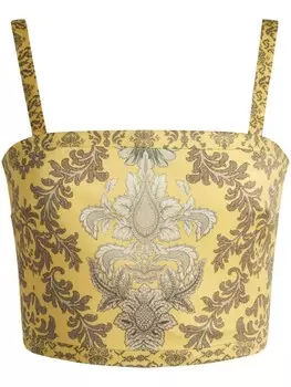 Alice + olivia саша топ, желтый