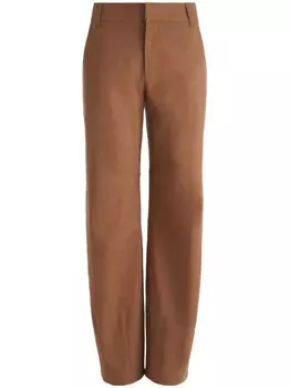 Alice + olivia широкие брюки Porter, коричневый