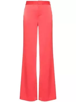 Alice + olivia строгие брюки Calvin широкого кроя, красный