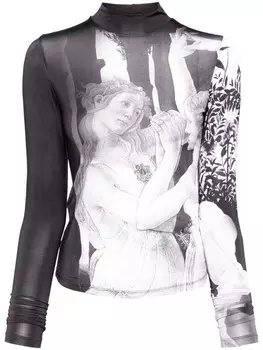 Alice + olivia топ Delaina, серый