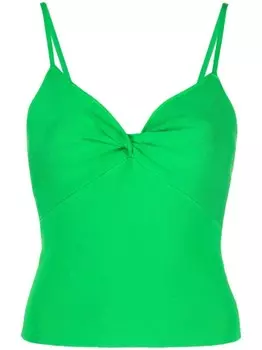 alice + olivia трикотажный топ Rhona с драпировкой, зеленый