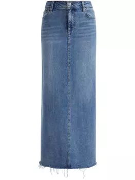 Alice + olivia юбка-миди из денима Marissa, синий