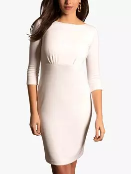 Alie Street Holly Минималистичное шикарное свадебное платье, кремовое