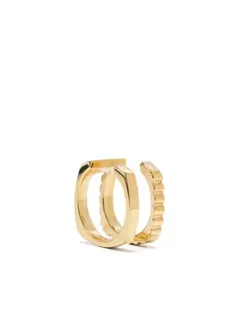 Aliita серьга-кафф Doble Aro из желтого золота, золотой