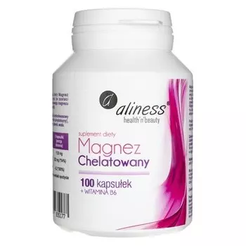 Aliness Хелатный магний + витамин B6 100 капсул