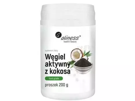 Aliness, Кокосовый активированный уголь, 200 г