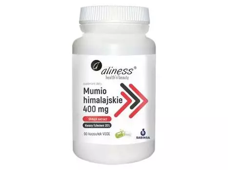 Aliness, Мумио гималайское растительное, 400 мг, 90 капсул