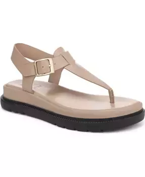 Алисса T-образные босоножки на платформе с ремешком между пальцев Naturalizer, черный