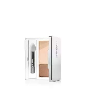 All About Shadow Duo Тени для век для макияжа, безопасные для чувствительных глаз AK Ivory Bisque Bronze Satin Shimmer Clinique