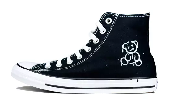 All Star Canvas Shoes Unisex High-top Black/white Converse