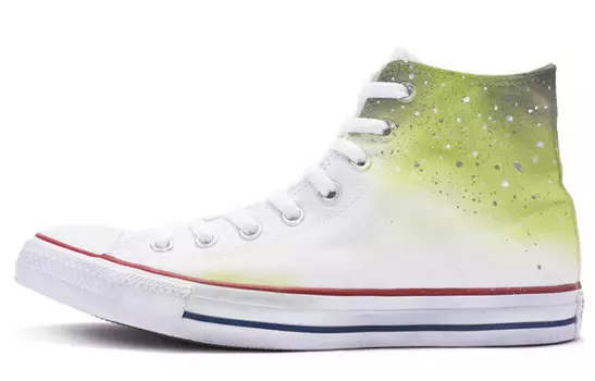 All Star Canvas Shoes Unisex High-top Белый/Серый/Зеленый Converse