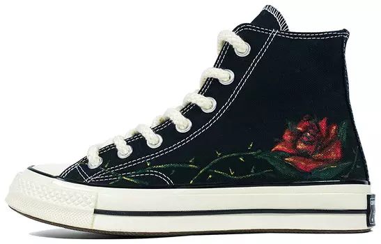 All Star Canvas Shoes Unisex High-top Black/Red Converse