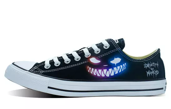 All Star Canvas Shoes Unisex Low Top Black/White Converse