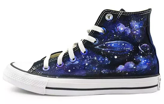 All Star Series Canvas Shoes Unisex High-top Black/Blue Converse