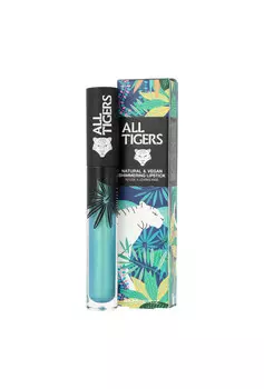 All Tigers, Натуральная и веганская мерцающая губная помада 989 Steal The Show, Губная помада, 8 мл