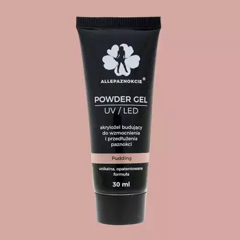AllePaznokcie, Powder Gel, Акриловый гель-пудинг, 30 мл