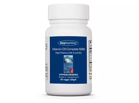 Allergy Research Group, Витамин D3 Complete 5000, 60 мягких таблеток ARG