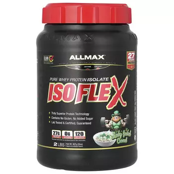 ALLMAX, Isoflex, чистый изолят сывороточного протеина, со вкусом хлопьев, 907 г (2 фунта)