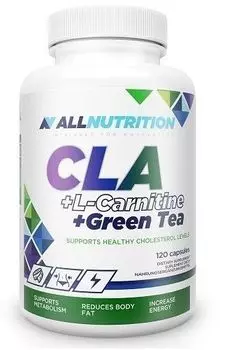 Allnutrition CLA+L-Carnitine+Green Tea помощь для похудения, 120 шт.