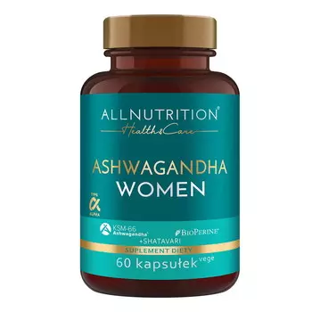 Allnutrition, Health & Care Ashwagandha Women, Добавка , 60 капсул