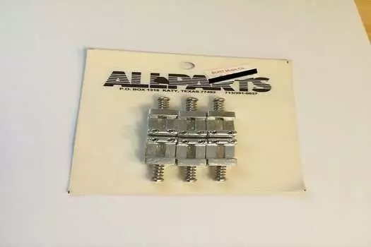 Allparts BP 015 Набор цельнометаллических сатиновых седел для бриджа