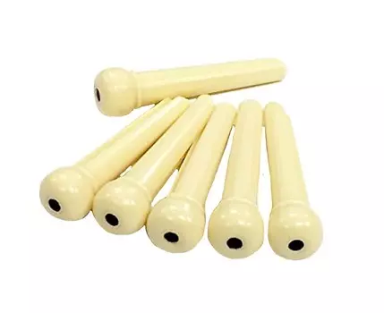 Allparts BP-0679-028 Пластиковые штифты с точками BP-0679 Plastic Dotted Bridge Pins