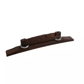 Allparts GB-0501-0R1 Компенсированный бридж и база для Archtop - палисандр и никель