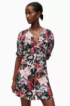 AllSaints Demi Leondra черное платье All Saints, черный