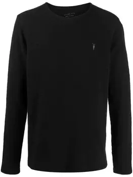 AllSaints футболка с вышивкой, черный