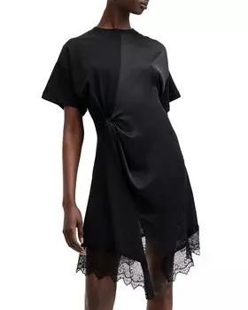 ALLSAINTS Lana Кружевное платье, черный