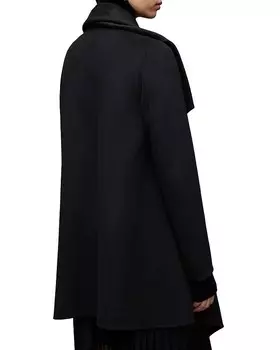 ALLSAINTS Monument Eve Пальто-водопад, черный