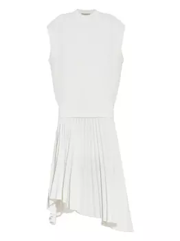 AllSaints платье миди со складками, белый