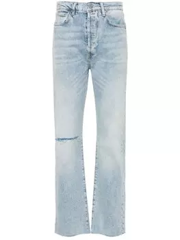 AllSaints прямые джинсы Edie с завышенной талией, синий