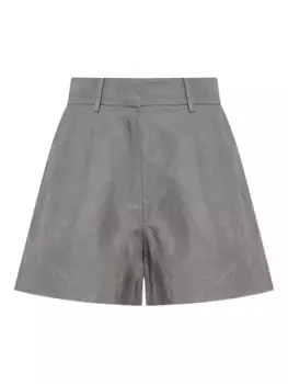 AllSaints структурированные шорты с завышенной талией, серый