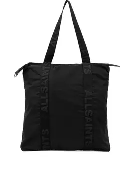 AllSaints сумка-тоут с логотипом, черный