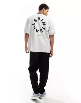 AllSaints Tierra Cool Серая футболка оверсайз