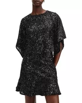 ALLSAINTS Топ с отделкой Ivy, черный