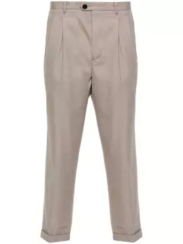 AllSaints укороченные брюки Tallis по фигуре, коричневый